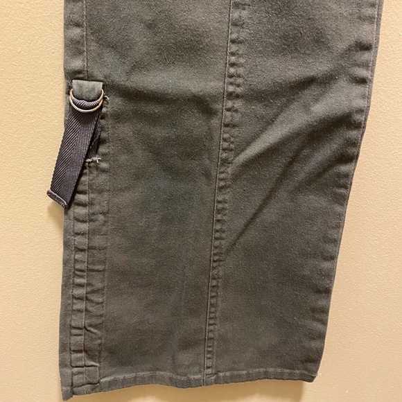 ✨BRAND NEW✨ KHAKI FLARED CARGO PANTS EARLY 2000's - Picture 4 of 10